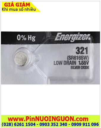 Pin Energizer SR616SW _Pin 321; Pin đồng hồ Energizer SR616SW 321 Silver Oxide _Made in USA